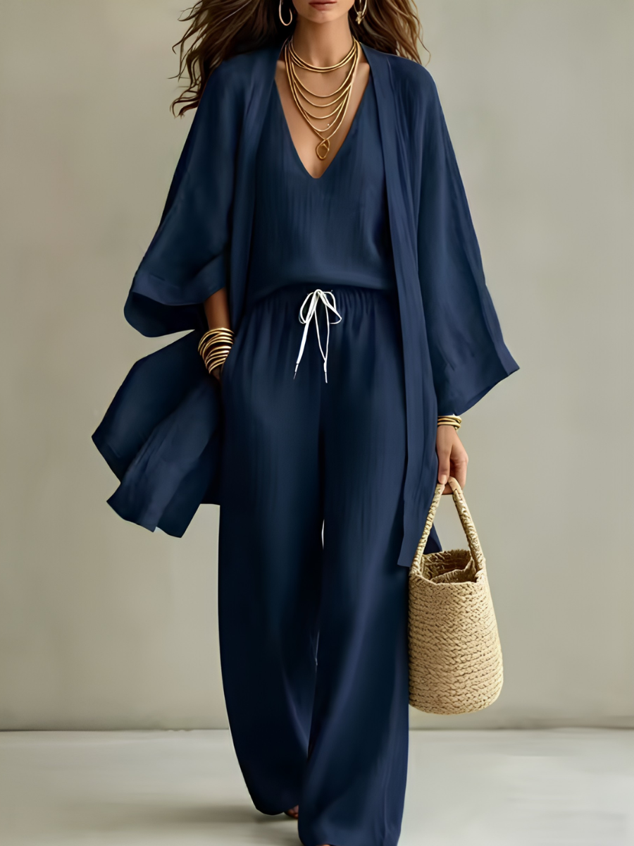 Rosalinda | Completo Casual in Lino a 3 Pezzi