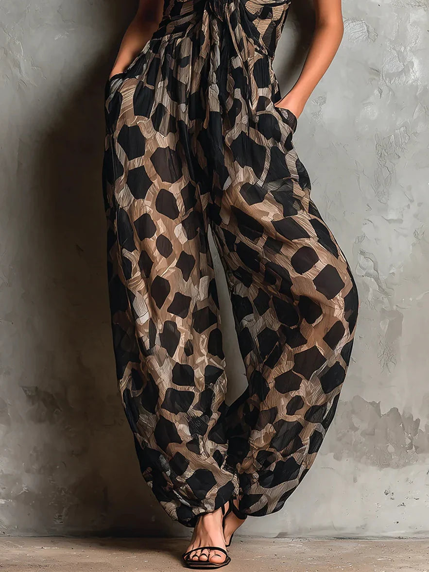 Patrizia | Jumpsuit Constance a Stampa Leopardata