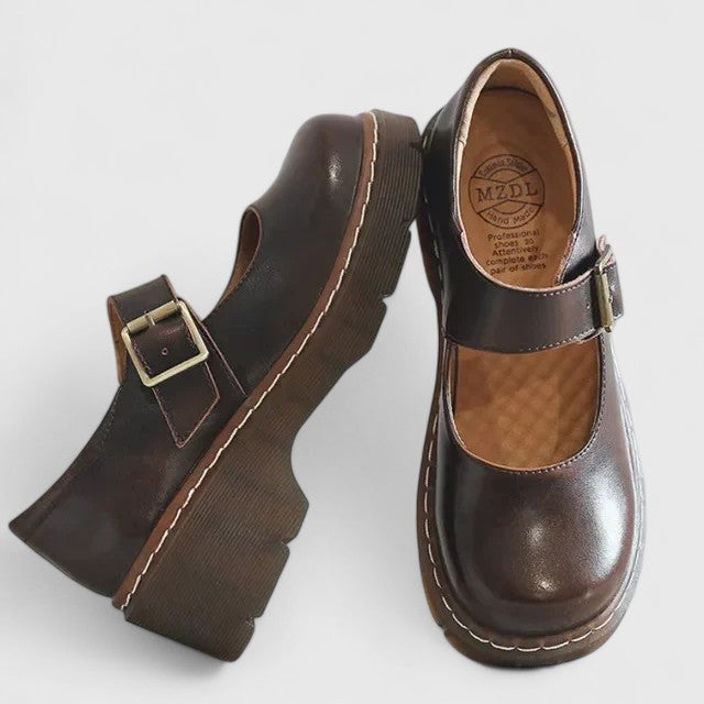 Aveline | Mary Jane con Plateau in Pelle