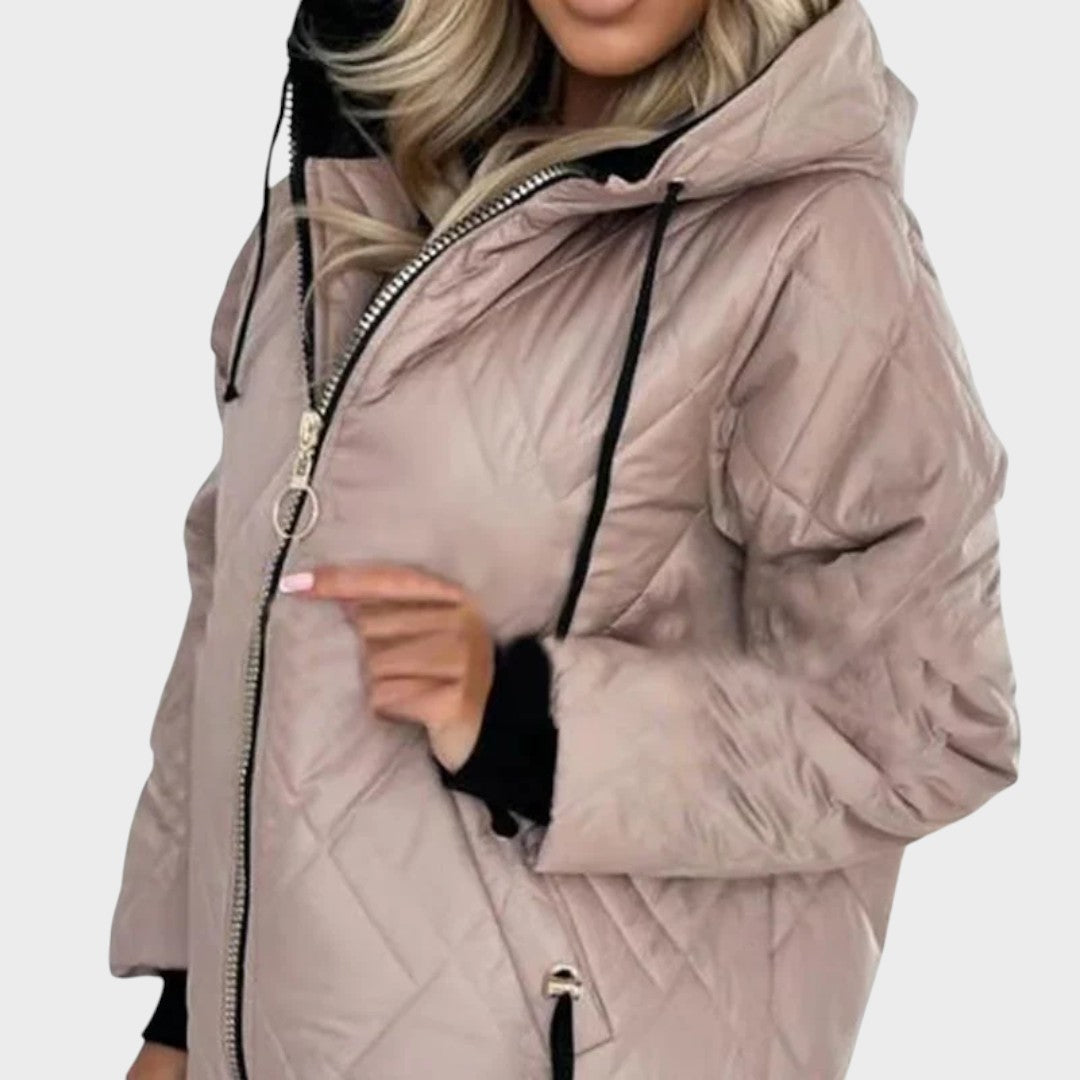 Paola | Giacca Trapuntata con Cappuccio e Zip