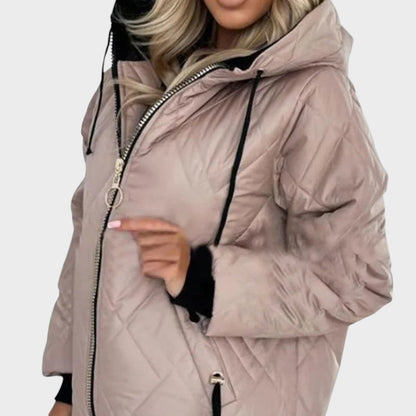 Paola | Giacca Trapuntata con Cappuccio e Zip