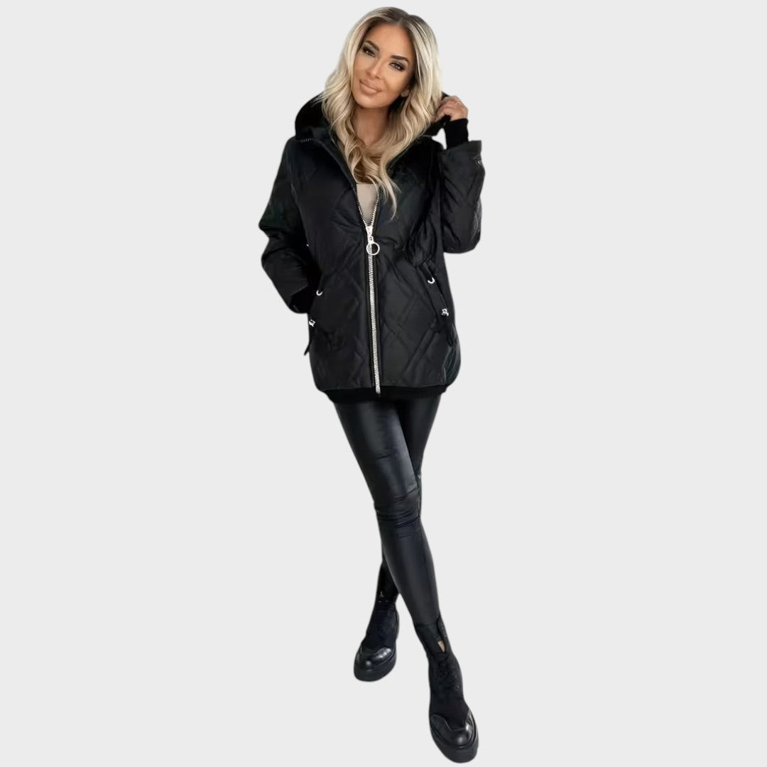 Paola | Giacca Trapuntata con Cappuccio e Zip