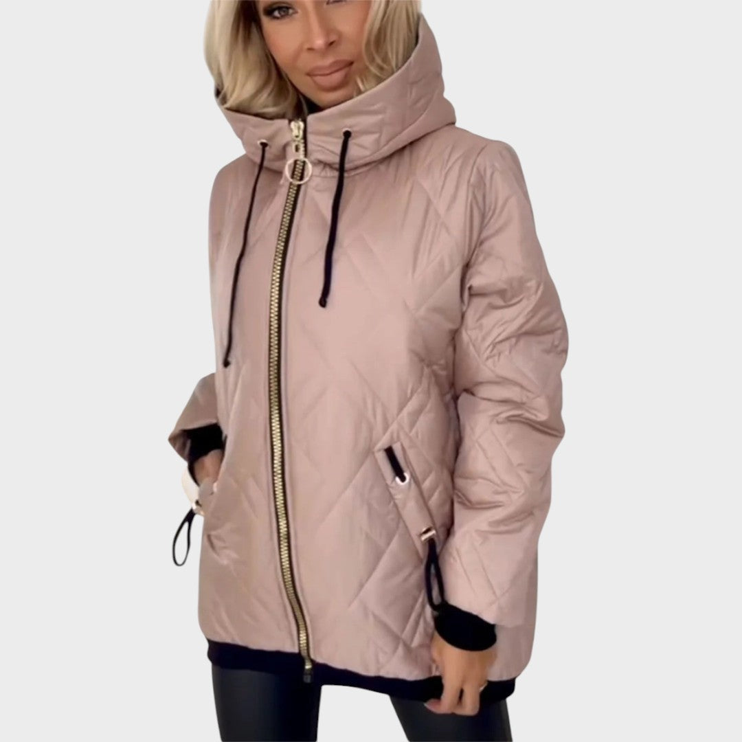 Paola | Giacca Trapuntata con Cappuccio e Zip