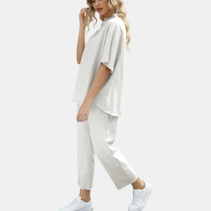 Daniela | Completo Collo Alto Pantaloni Ampi
