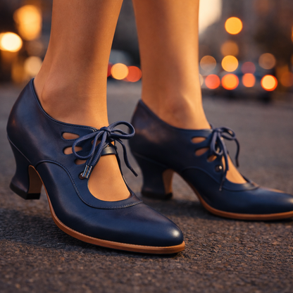 Valentina | Scarpe con Tacco Allacciate in Pelle