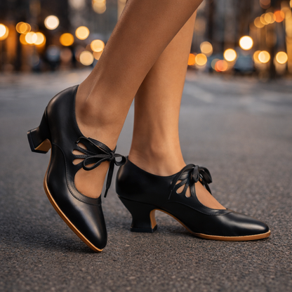 Valentina | Scarpe con Tacco Allacciate in Pelle