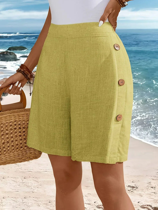 Cecilia | Pantaloncini Estivi Drappeggiati Traspiranti