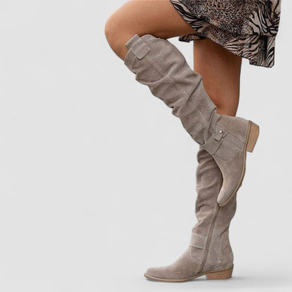 Georgiana | Stivali Western Al Ginocchio Arricciati