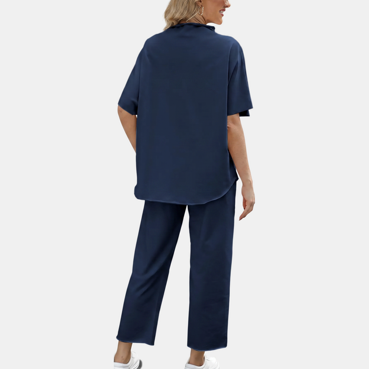 Daniela | Completo Collo Alto Pantaloni Ampi