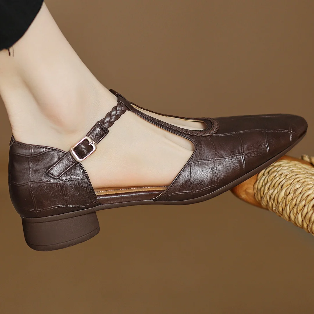 Charlotte | Mary Jane Basse In Pelle