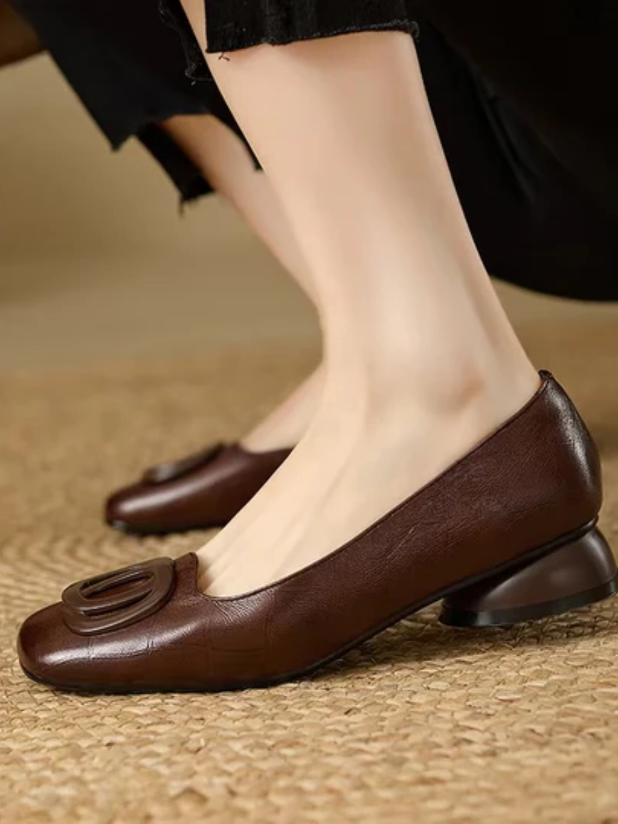 Ornella | Ballerine in Pelle Opium