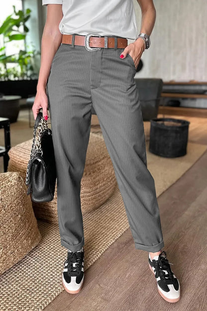 Beatrice | Pantaloni Eleganti Modellanti a Righe