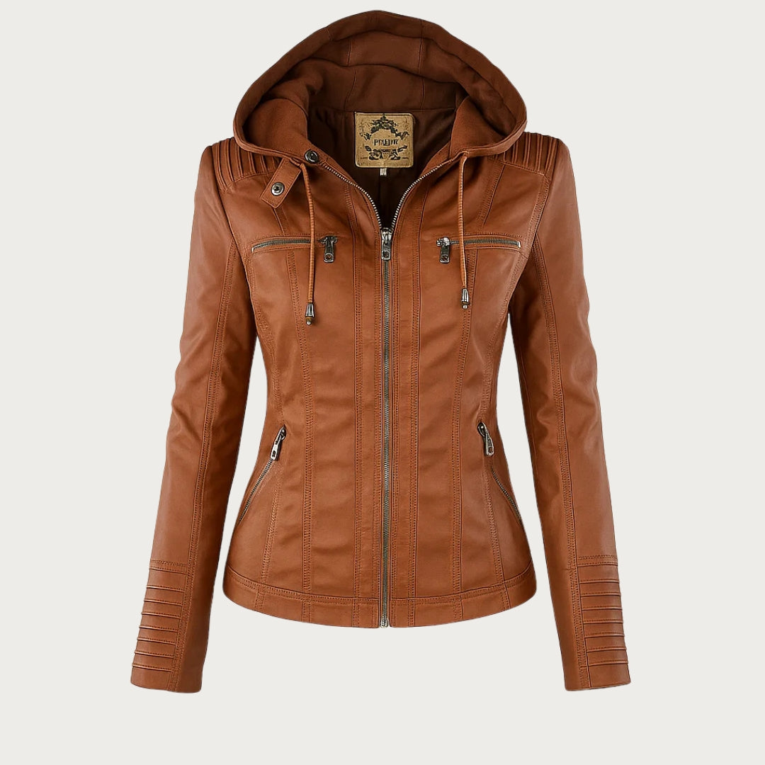 Flavia | Giacca in Pelle Robusta ed Elegante
