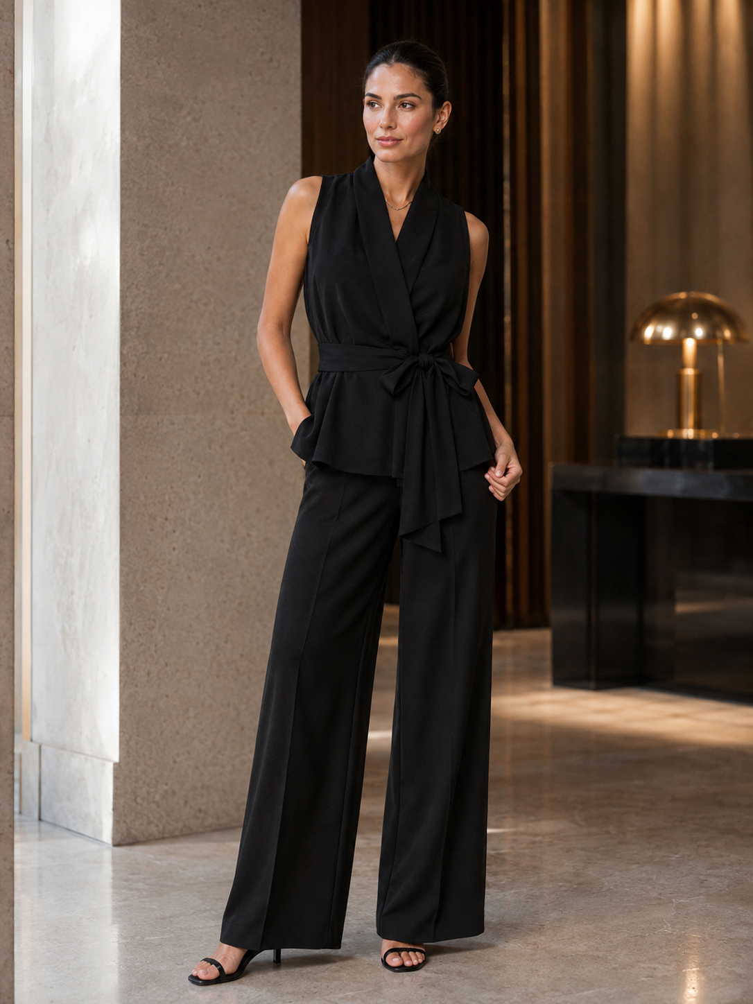 Graziella | Completo Top e Pantaloni Palazzo