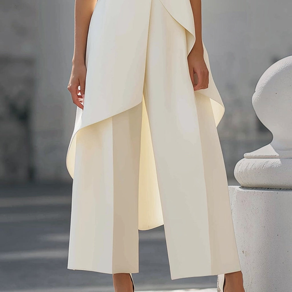 Vera | Conjunto Elegante con Vuelos Asimétricos