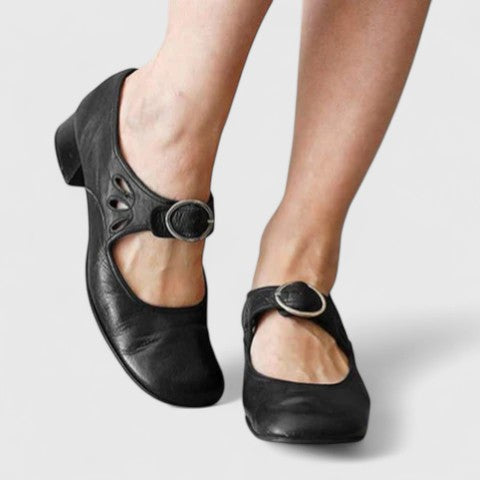 Marissa | Scarpe per Bambini Retro a Fibbia Rotonda Léa