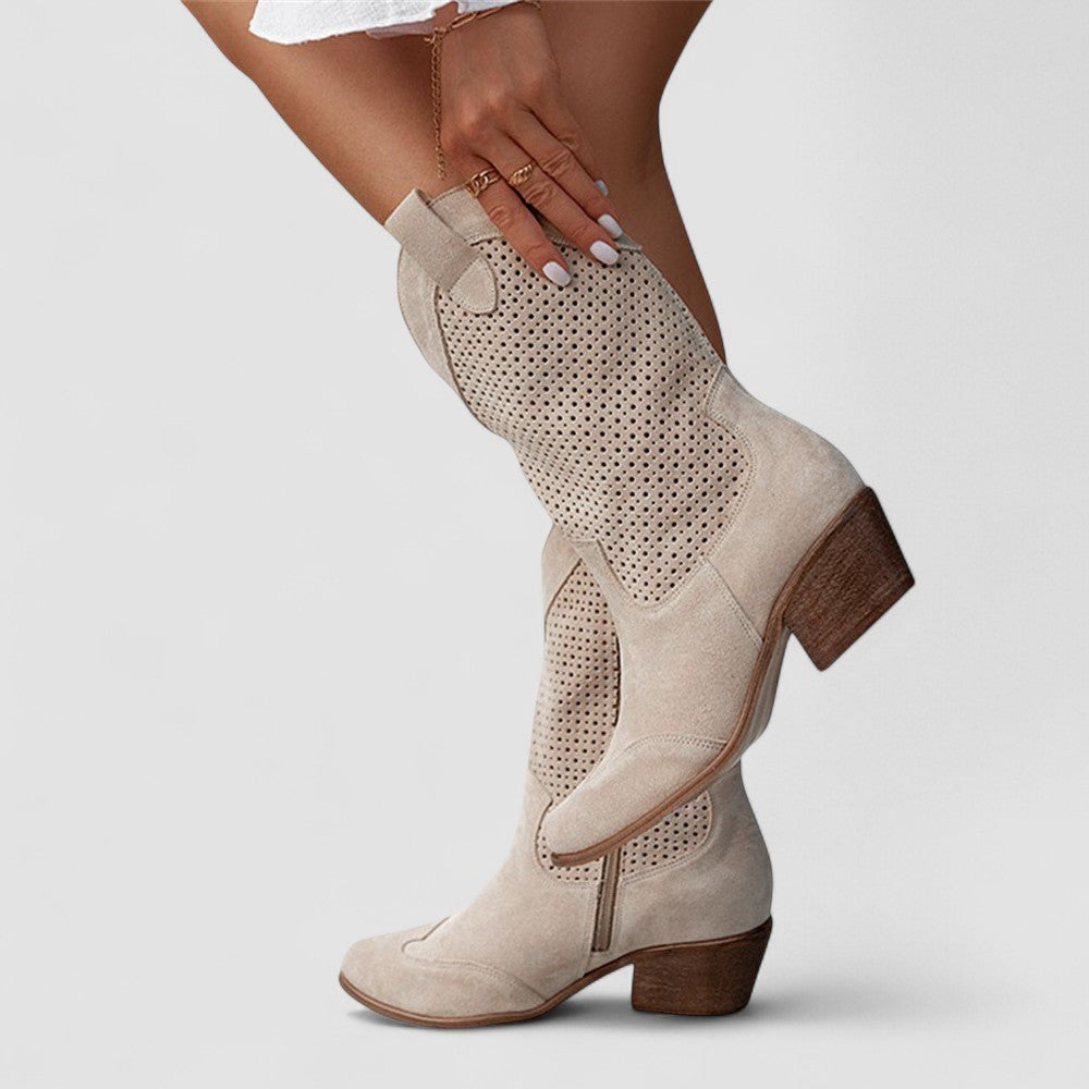Quinn | Stivali Western Traforati