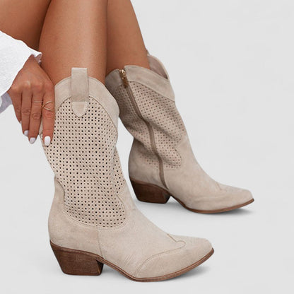 Quinn | Stivali Western Traforati