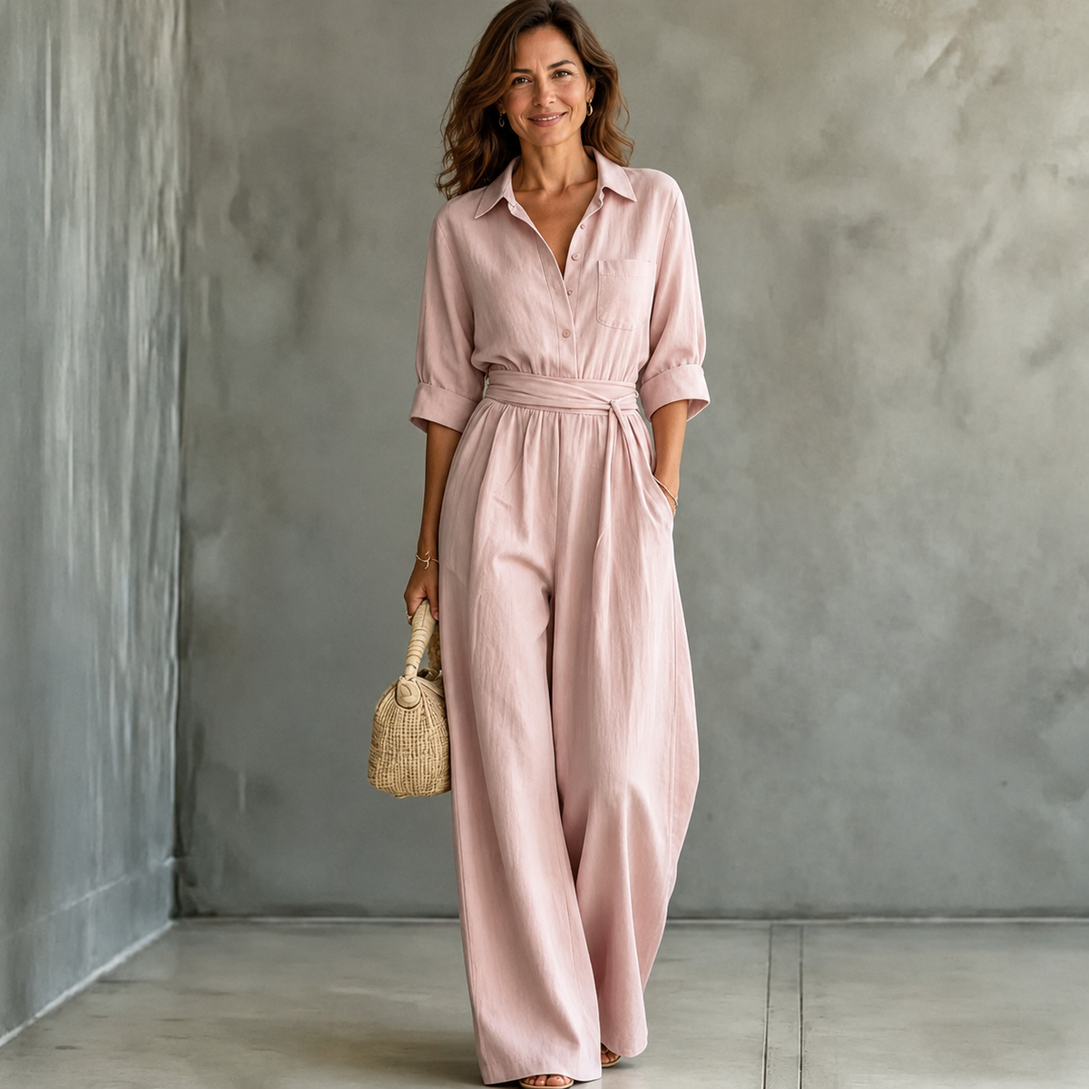 Monroe | Tuta Camicia a Gamba Larga