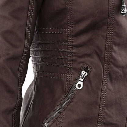 Flavia | Giacca in Pelle Robusta ed Elegante