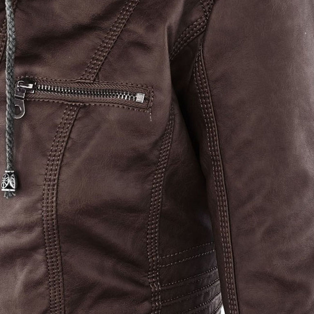 Flavia | Giacca in Pelle Robusta ed Elegante