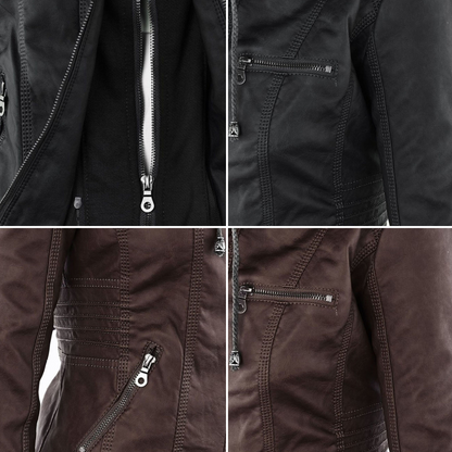 Flavia | Giacca in Pelle Robusta ed Elegante