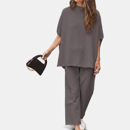 Daniela | Completo Collo Alto Pantaloni Ampi