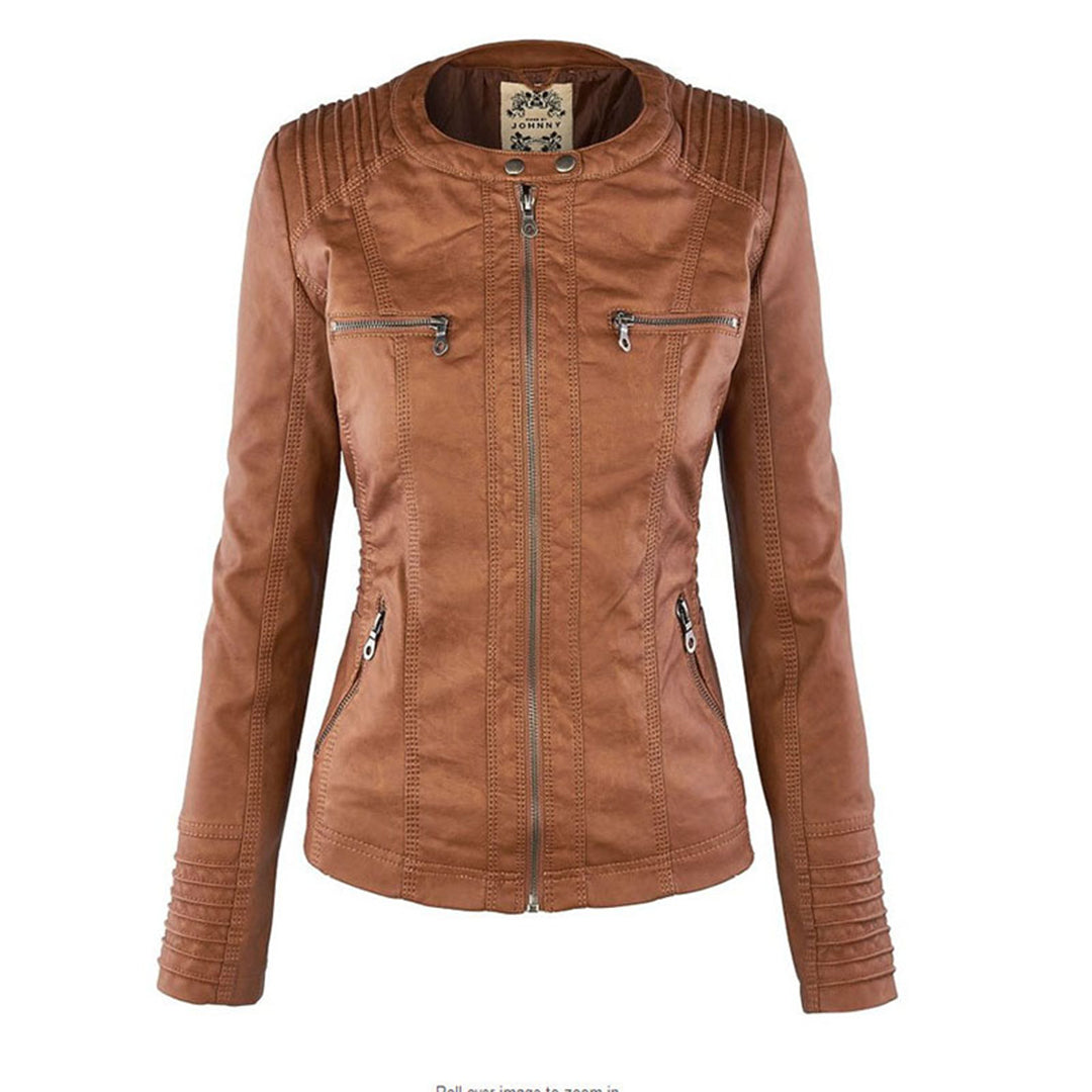 Flavia | Giacca in Pelle Robusta ed Elegante
