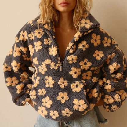 Vittoria | Maglione in Pile Floreale