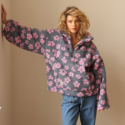 Vittoria | Maglione in Pile Floreale
