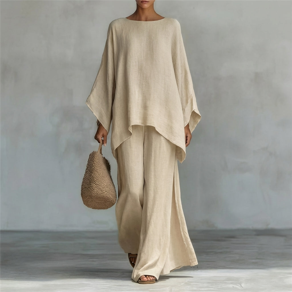 Christine | Completo Due Pezzi con Maniche Lunghe e Pantaloni Ampi