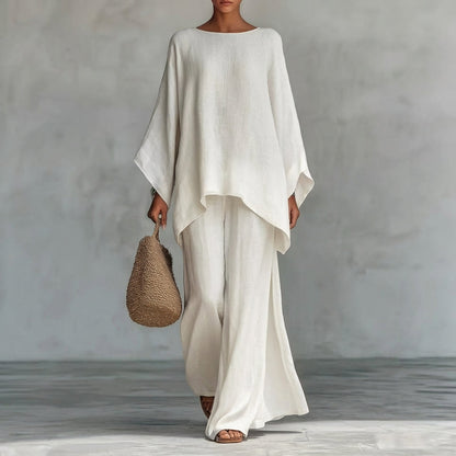 Christine | Completo Due Pezzi con Maniche Lunghe e Pantaloni Ampi