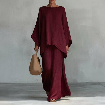 Christine | Completo Due Pezzi con Maniche Lunghe e Pantaloni Ampi