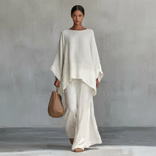 Christine | Completo Due Pezzi con Maniche Lunghe e Pantaloni Ampi