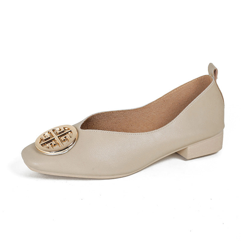 Isabella | Ballerine in Pelle a Punta Quadrata
