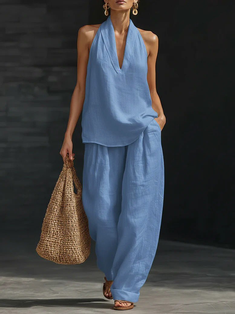 Zoe | Top Senza Maniche e Pantaloni Ampi