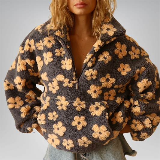 Vittoria | Maglione in Pile Floreale