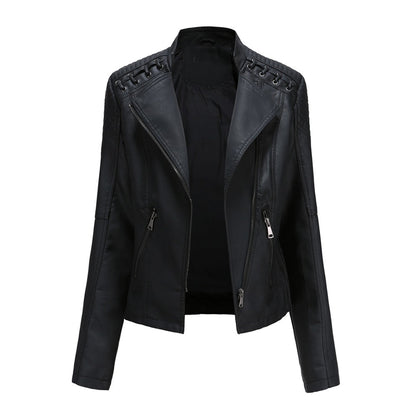 Serena | Giacca Trapuntata Biker Asimmetrica con Occhielli