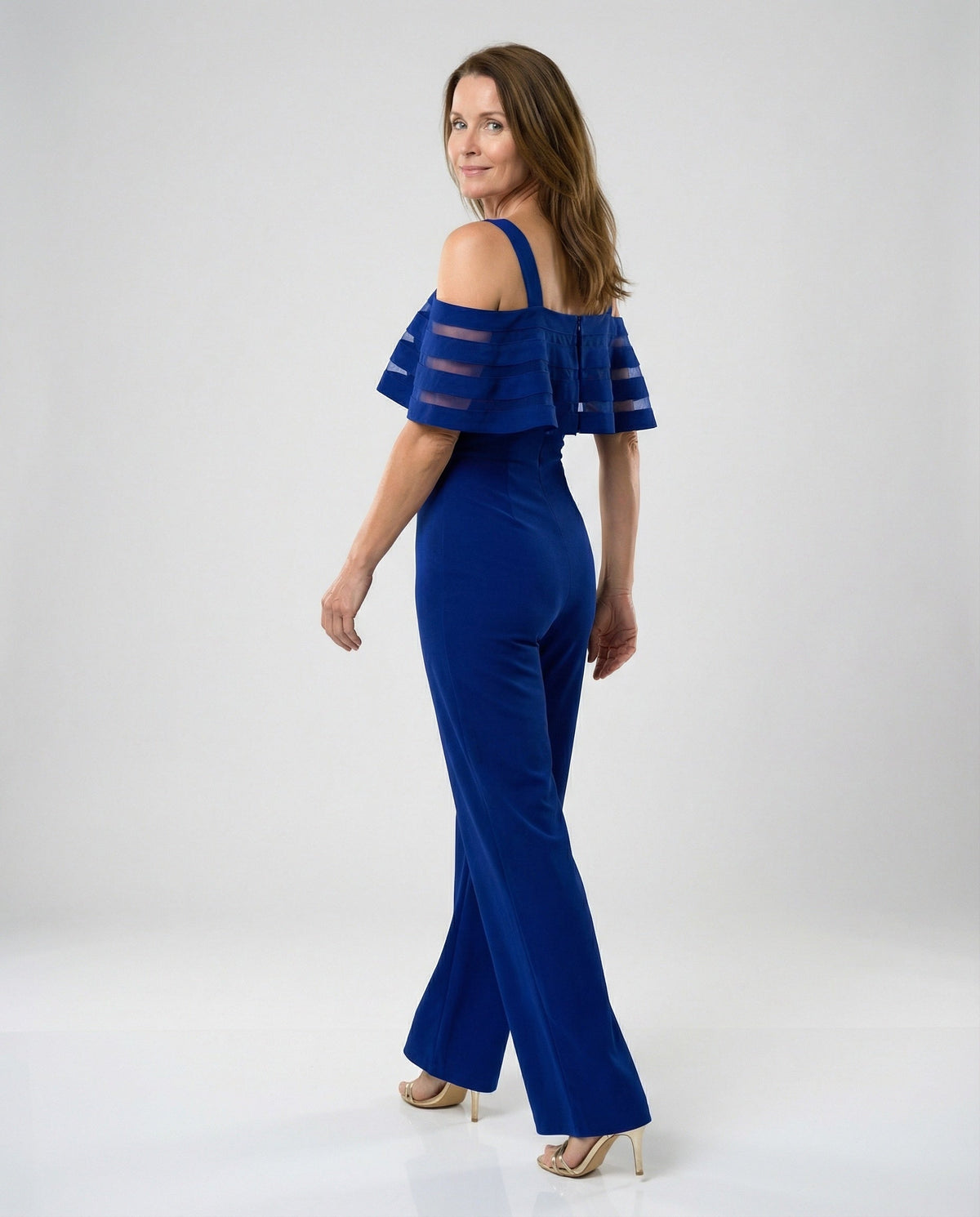 Maddalena | Tuta Elegante Spalle Scoperte Gamba Larga