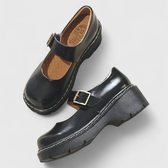 Aveline | Mary Jane con Plateau in Pelle