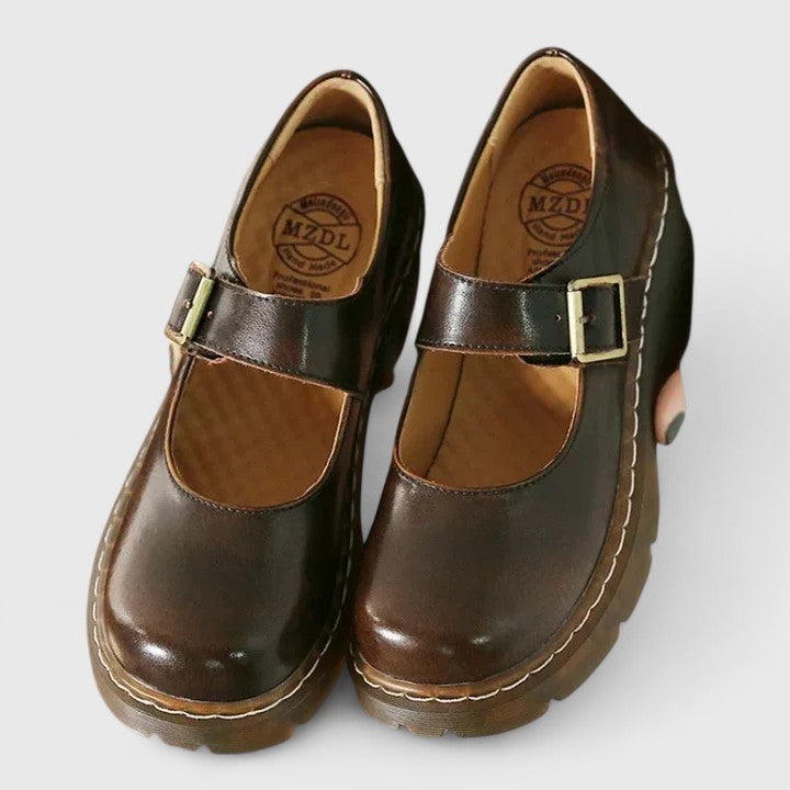 Aveline | Mary Jane con Plateau in Pelle