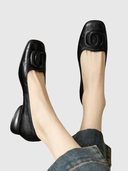 Ornella | Ballerine in Pelle Opium