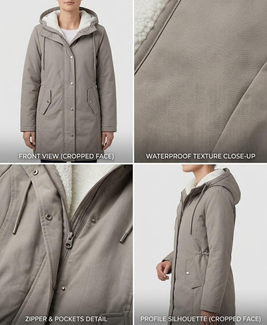 Adriana | Parka Lungo Impermeabile