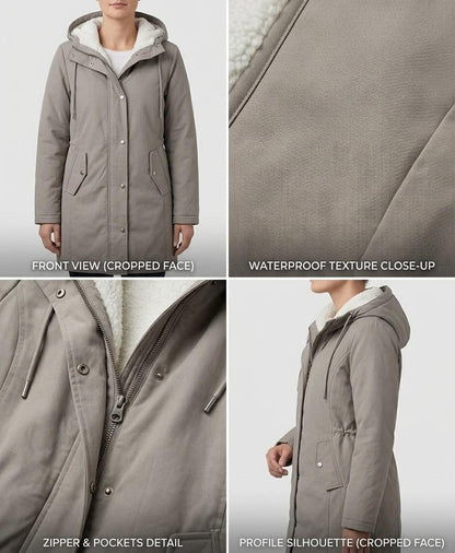 Adriana | Parka Lungo Impermeabile