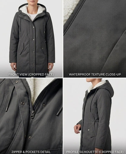 Adriana | Parka Lungo Impermeabile