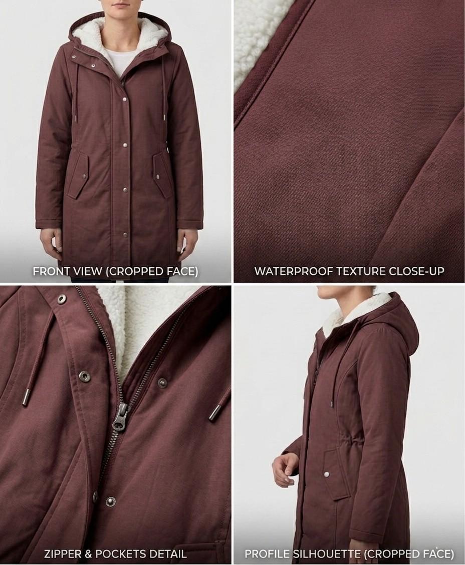 Adriana | Parka Lungo Impermeabile