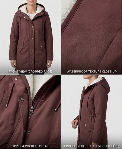 Adriana | Parka Lungo Impermeabile