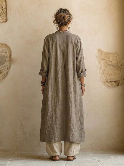 Emma | Set a Tre Pezzi in Cotone e Lino per Donna