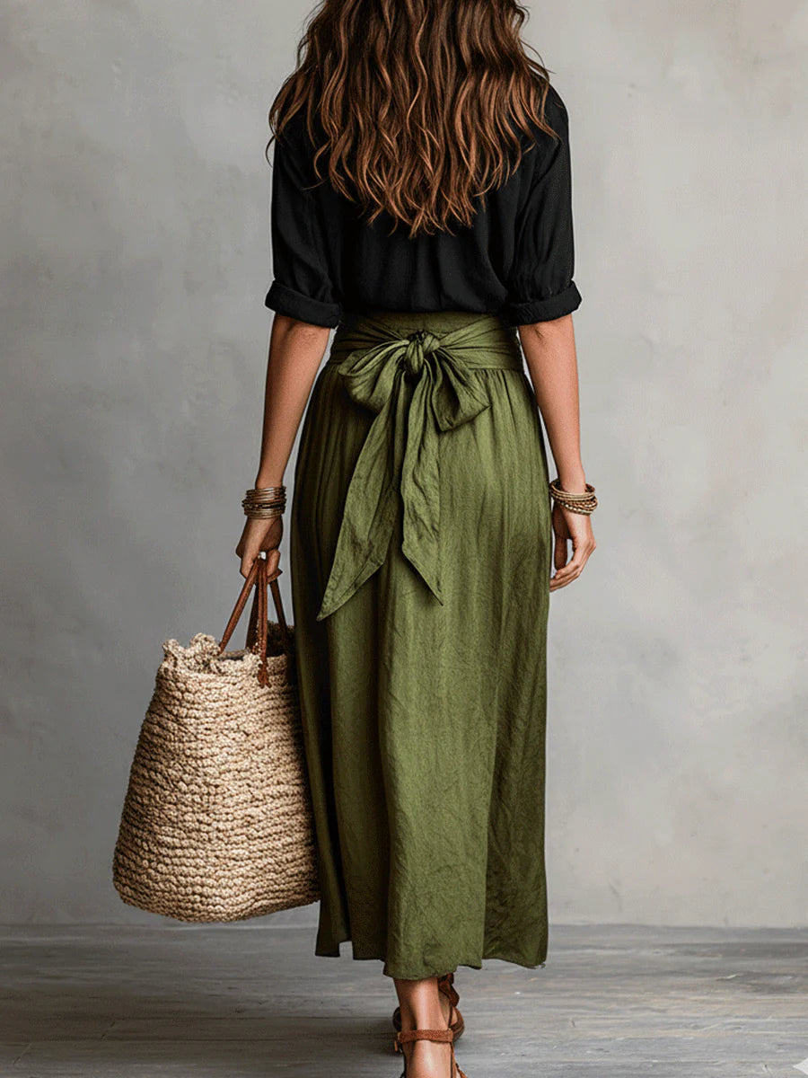 Camilla | Completo Midi Con Vita Annodata