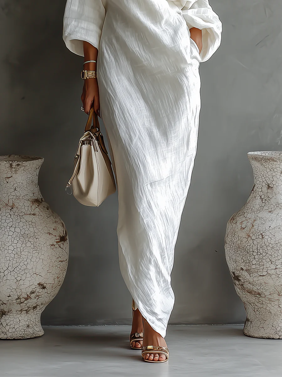Elise | Abito Lungo Asimmetrico Elegante